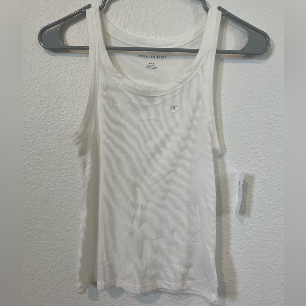 american eagle white tank top